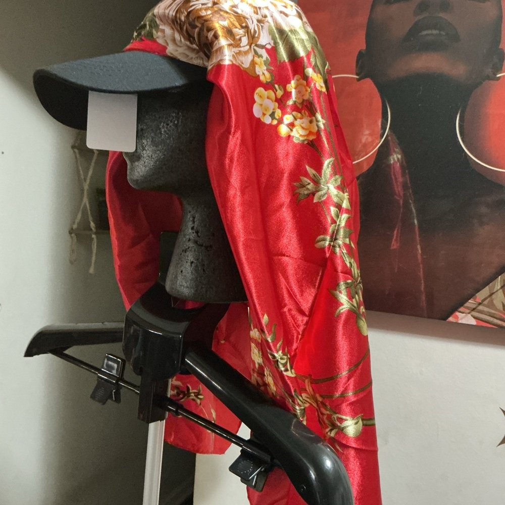 Fashion Nova Red Floral Hat